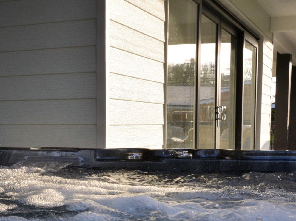 Crest Country Retreats in Oswestry - lodges for rent. Relax and unwind in the hot tub, with a glass of bubbly