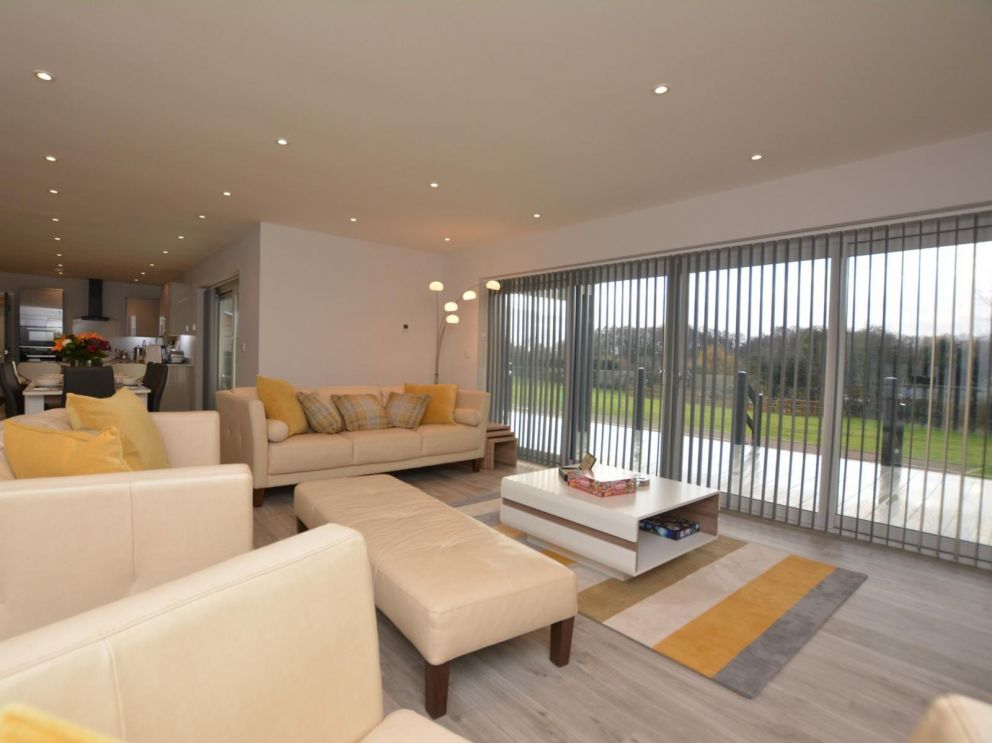 Crest Country Retreats in Oswestry - lodges for rent. Relax in the lounge