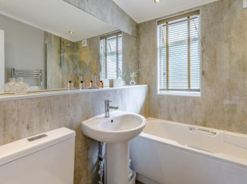 Ludlow Fishing Lodges in Ashford Bowdler for rent with wood burner and views across the fishing pool