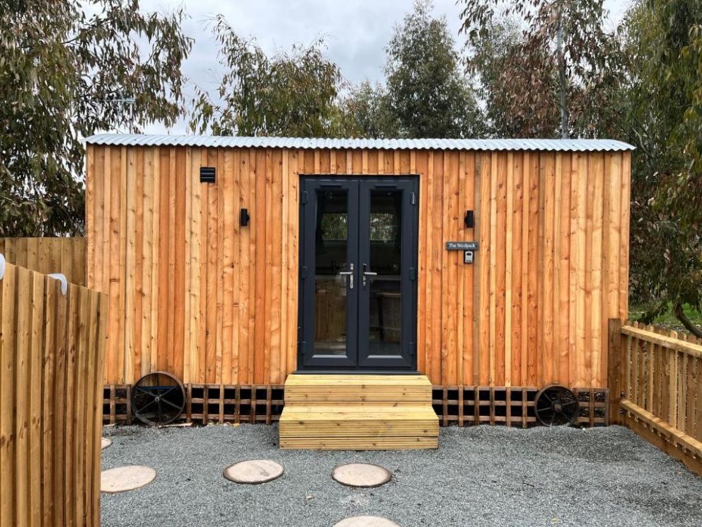 Wildflower Meadow Cabins, Fendicks Fisheries, Norfolk - pet friendly holiday cabins sleeping up to 6 adults. Choice of accommodation some with a wood burning hot tub