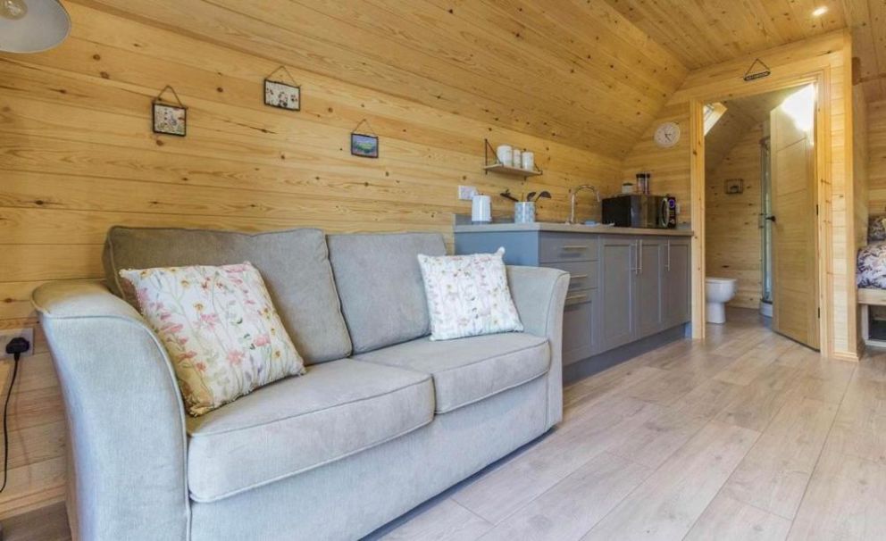 Wildflower Meadow Cabins, Fendicks Fisheries, Norfolk - pet friendly holiday cabins sleeping up to 6 adults. Choice of accommodation some with a wood burning hot tub