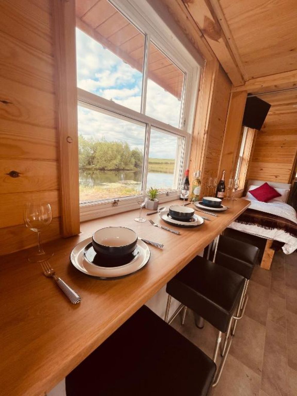 East Learmouth Lakeside Lodges, Northumberland - pet friendly, holiday lodges with hot tub and fly fishing, horse riding, water sport facilities on-site