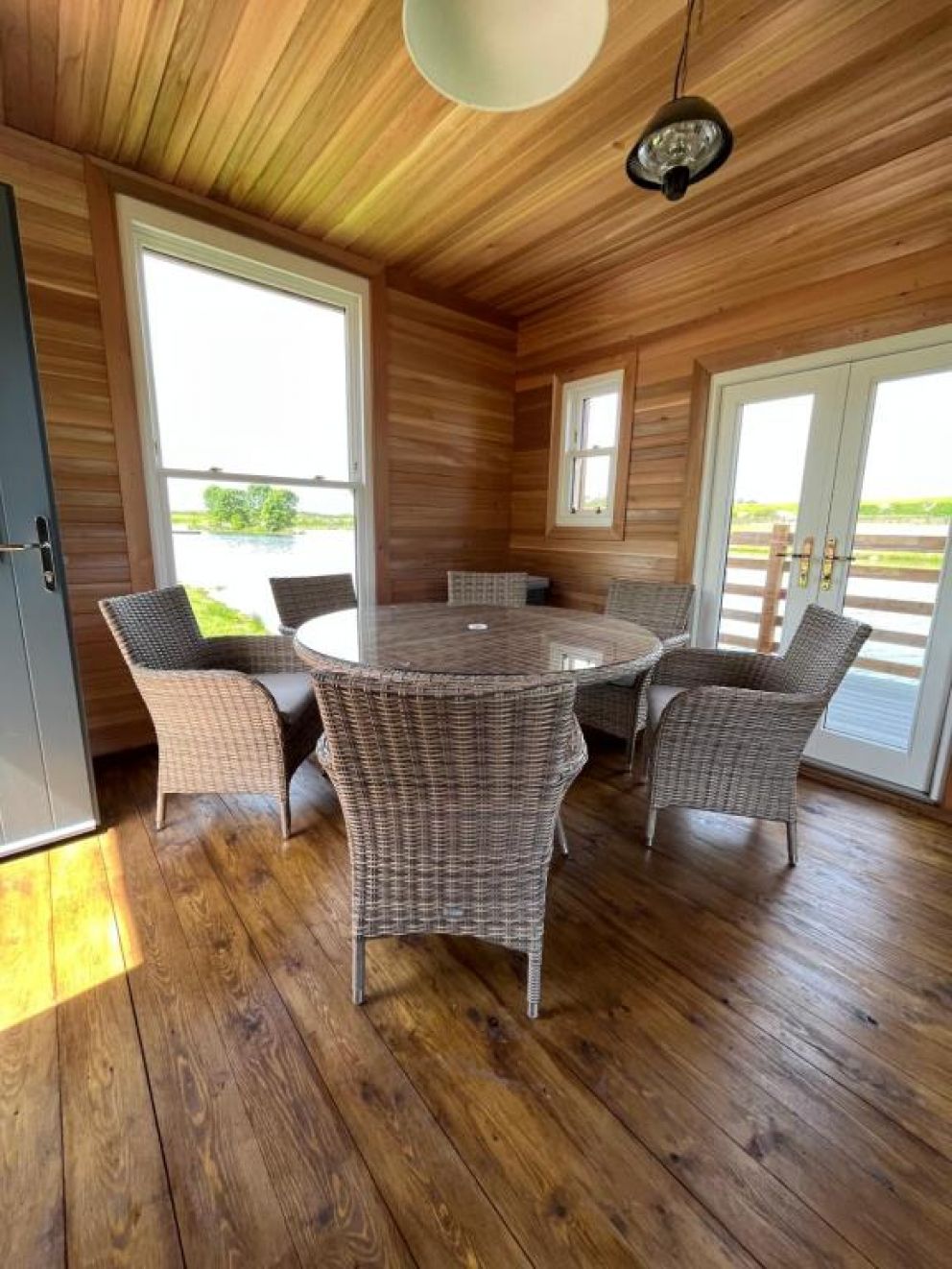 East Learmouth Lakeside Lodges - Larch Lodge in Cornhill-on-Tweed, Northumberland - pet friendly, holiday lodge by river with hot tub