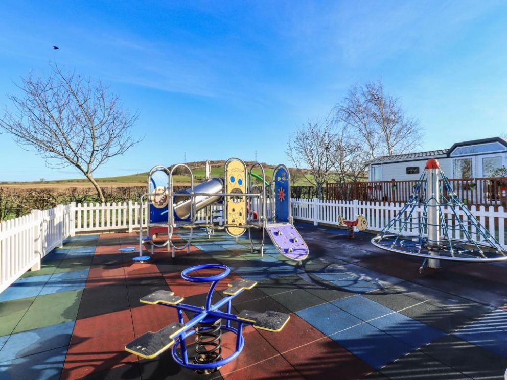 Finchwood Lodge in High Hesket, Cumbria - for rent with hot tub and enclosed decking