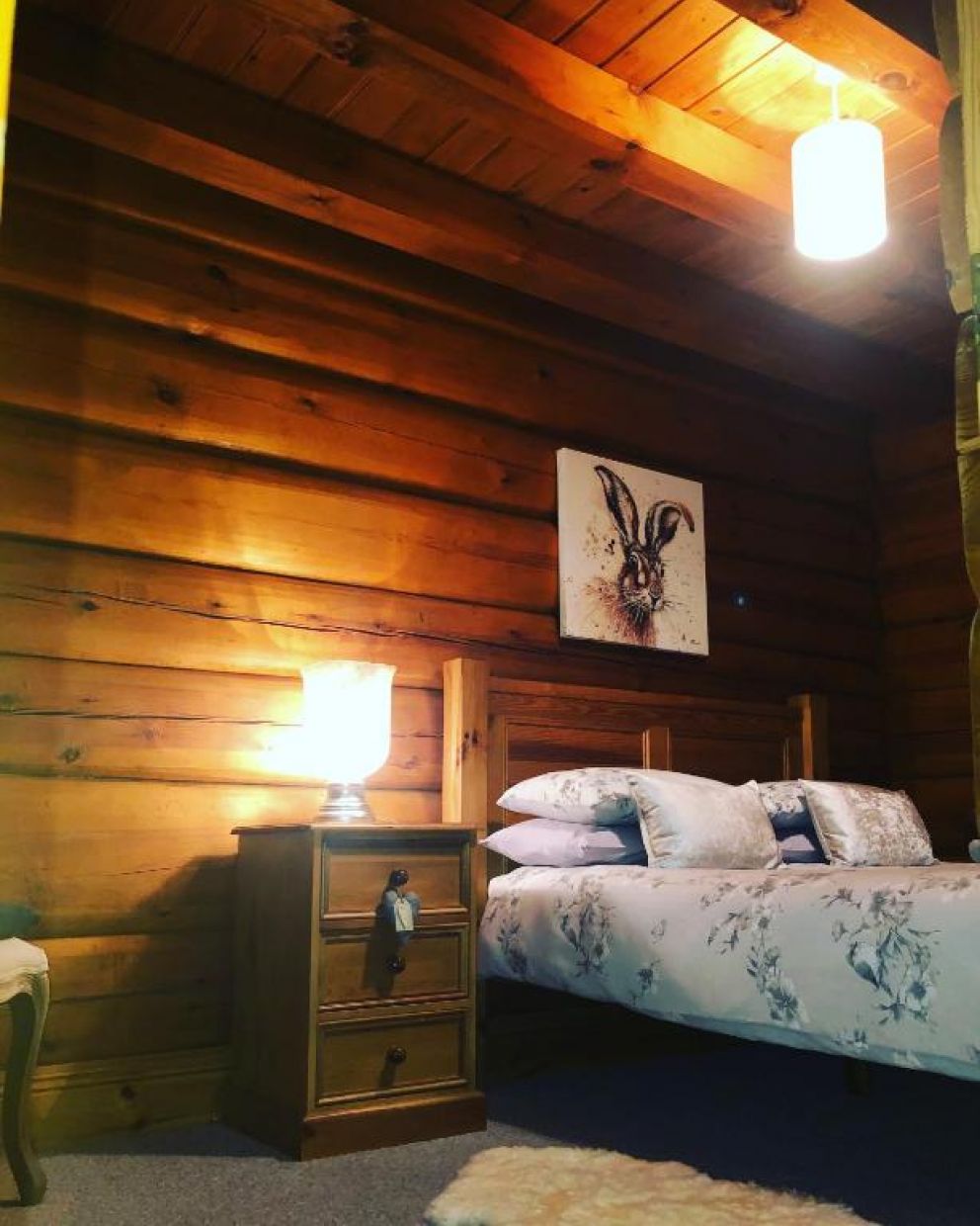 Log Home Village, Ulverston - for rent with wood burner and spa facilities