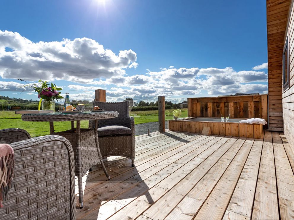 Longlands Farm - glamping pods with hot tub and wood burning stove in Cumbria