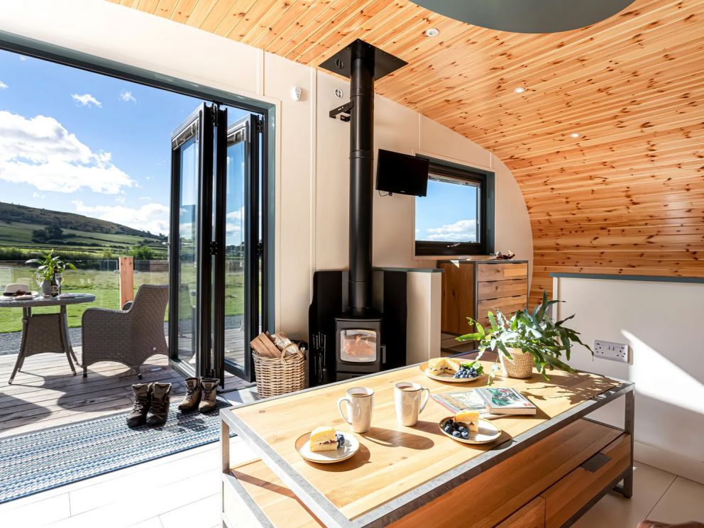 Longlands Farm - glamping pods with hot tub and wood burning stove in Cumbria