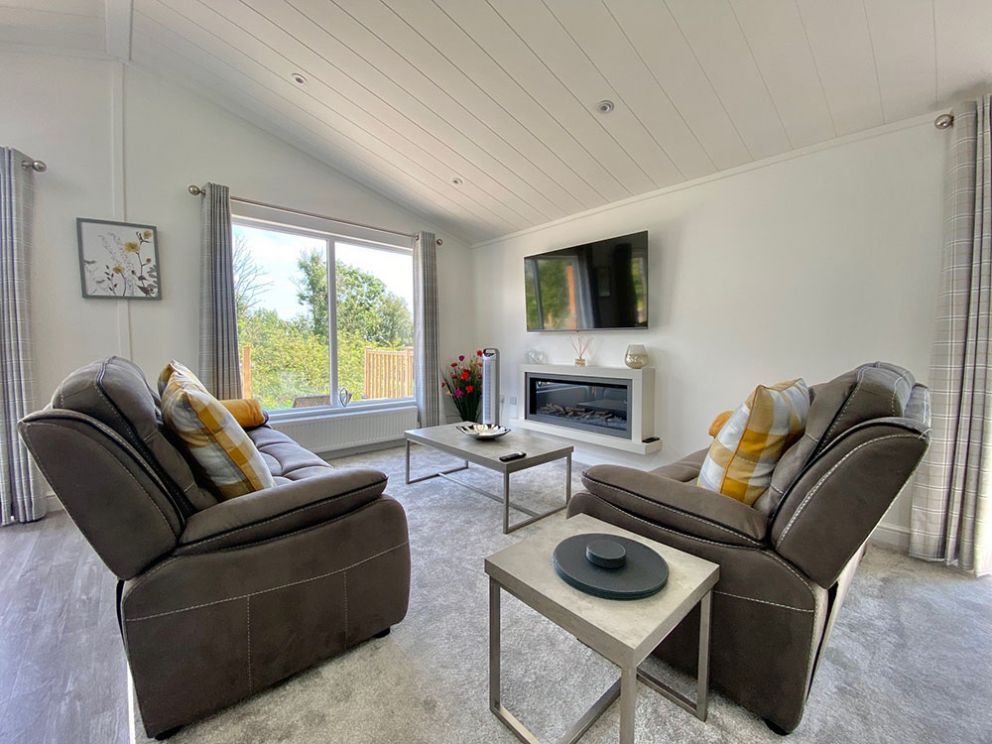 The Lake House lounge at Docker Holiday Park 