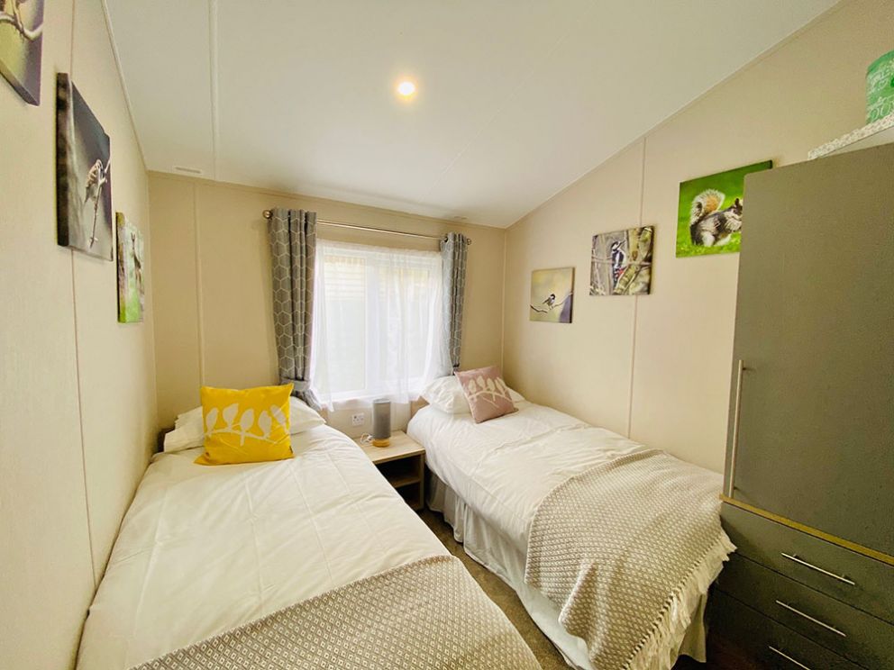 The Lodge bedroom 3 at Docker Holiday Park 