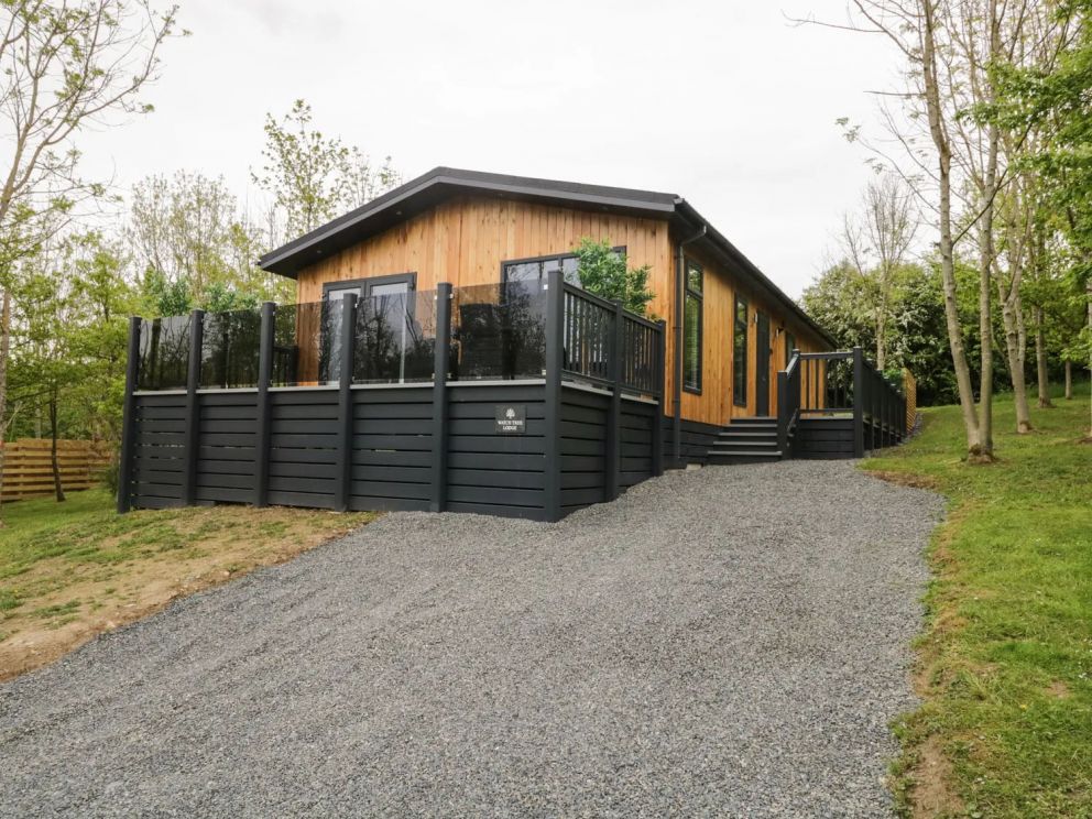 Watch Tree Lodge, Grange Over Sands, Cumbria - holiday lodge, with hot tub, close to the beach