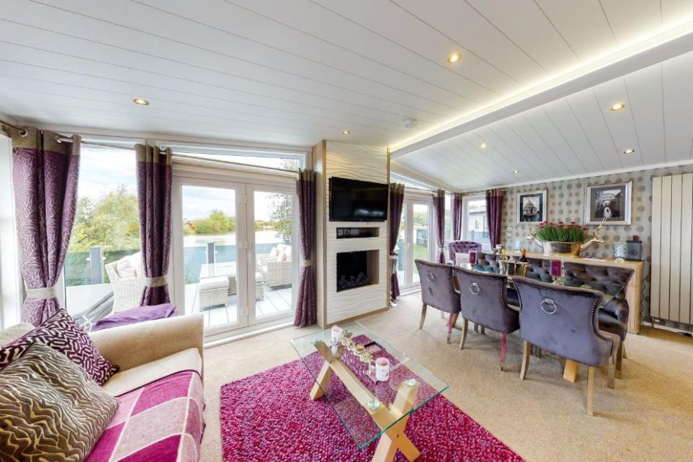 Whistler Lodge at Tattershall Lakes, Lincolnshire - pet friendly holiday lodge, with hot tub, gas barbecue, patio heaters, outdoor music system. Park facilities - bar, restaurant, swimming pool, fishing lakes, water sports, spa