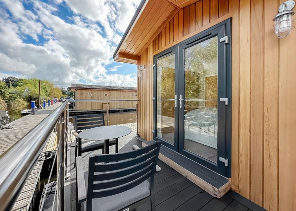 York Marina floating lodges