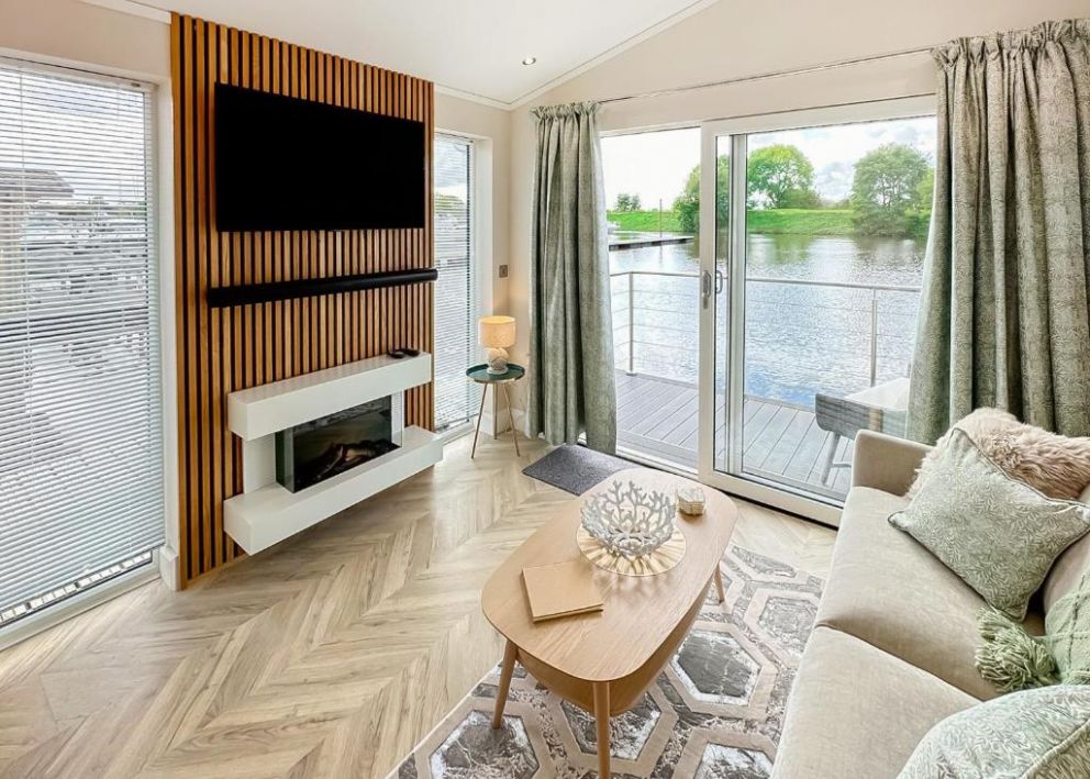 York Marina floating lodges