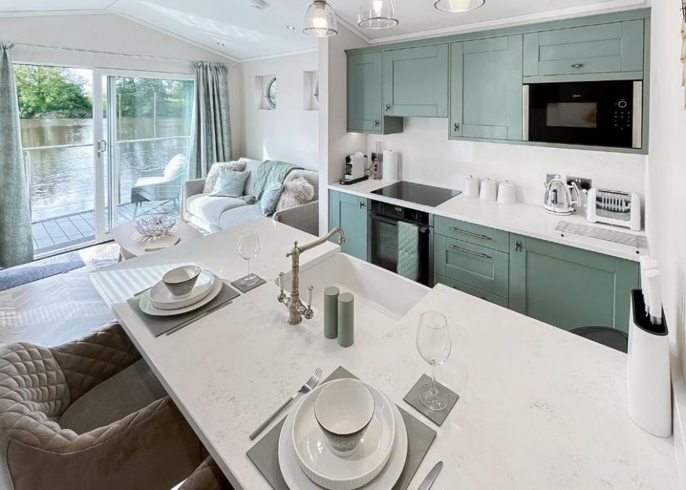 York Marina floating lodges