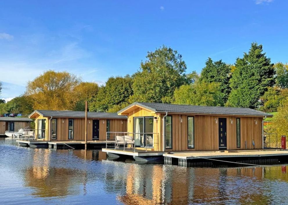 York Marina floating lodges