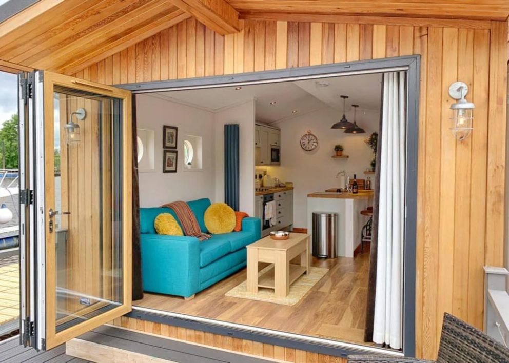 York Marina floating lodges