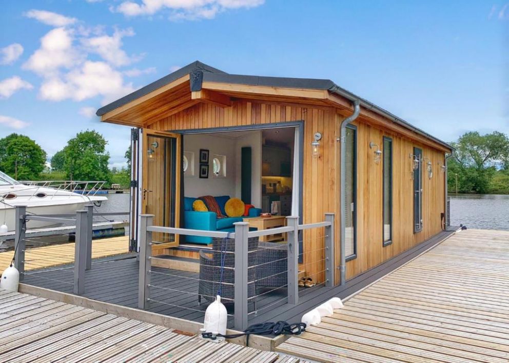 York Marina floating lodges