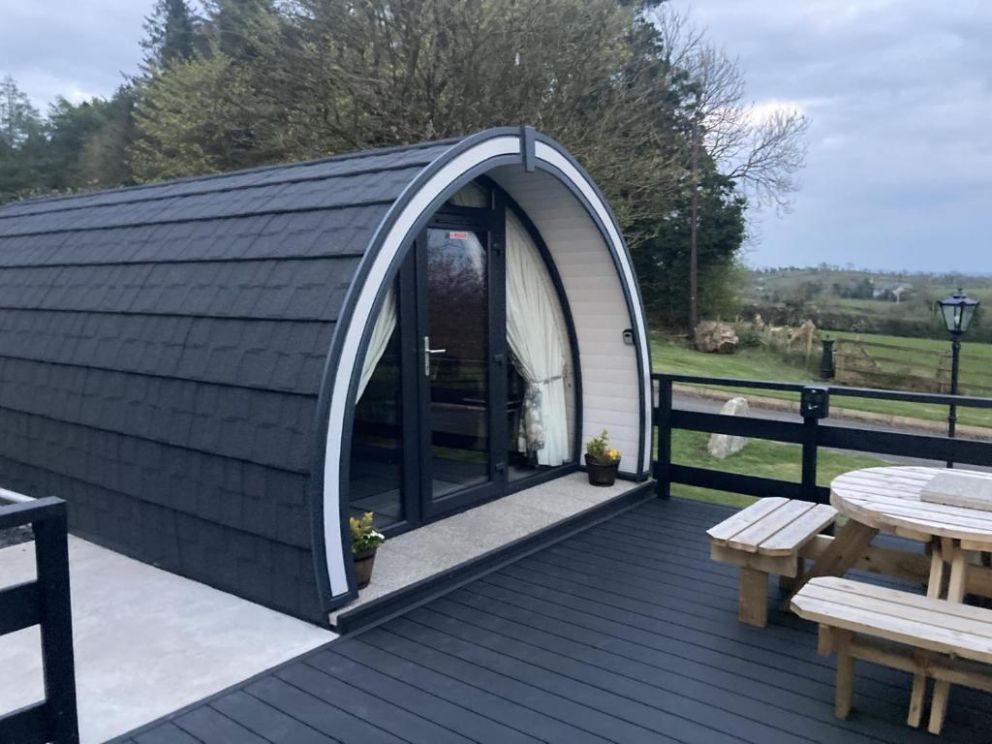 Coolaness Glamping, Irvinestown, County Fermanagh - camping pod with hot tub and barbecue
