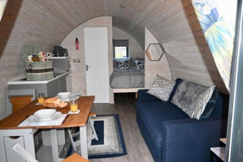 Coolaness Glamping, Irvinestown, County Fermanagh - camping pod with hot tub and barbecue