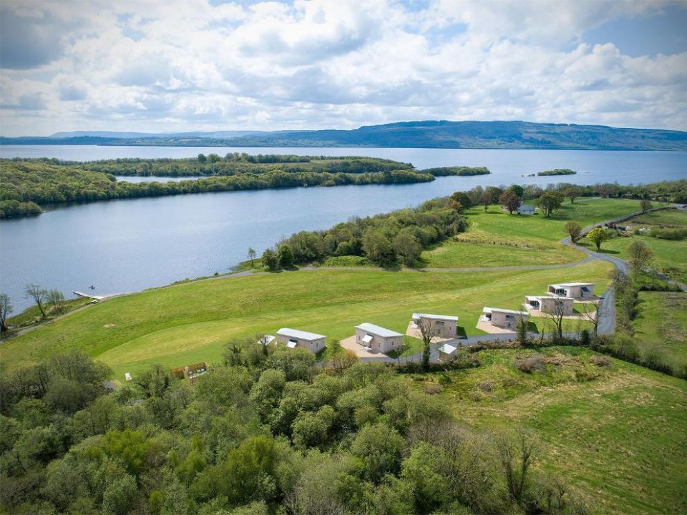 Executive Lakeside Lodge at Mullans Bay, Kesh, Co Fermanagh - with sea views, wheelchair accessible, with tennis court and children's play area