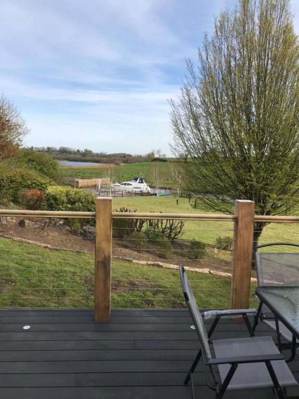 Lough Erne Glamping Pod, Enniskillen, County Fermanagh - glamping pod with shower room, wifi, barbeque, private jetty and patio with river views