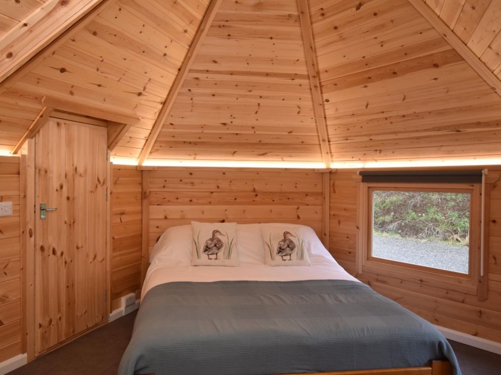 Bowmuir Farm Holidays, Libberton, Carnwath, Lanarkshire - pet friendly, holiday cabins with hot tub, enclosed garden and shared BBQ hut in Scotland