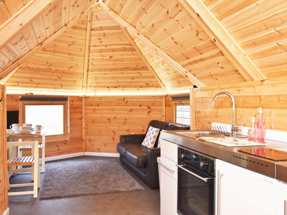 Bowmuir Farm Holidays, Libberton, Carnwath, Lanarkshire - pet friendly, holiday cabins with hot tub, enclosed garden and shared BBQ hut in Scotland