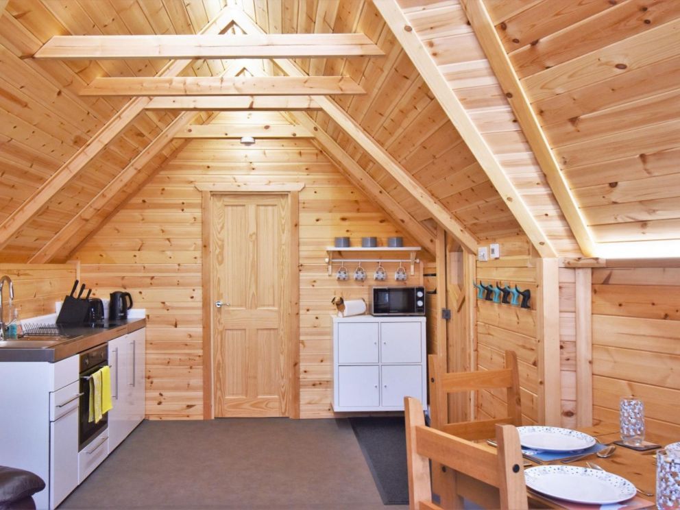 Bowmuir Farm Holidays, Libberton, Carnwath, Lanarkshire - pet friendly, holiday cabins with hot tub, enclosed garden and shared BBQ hut in Scotland