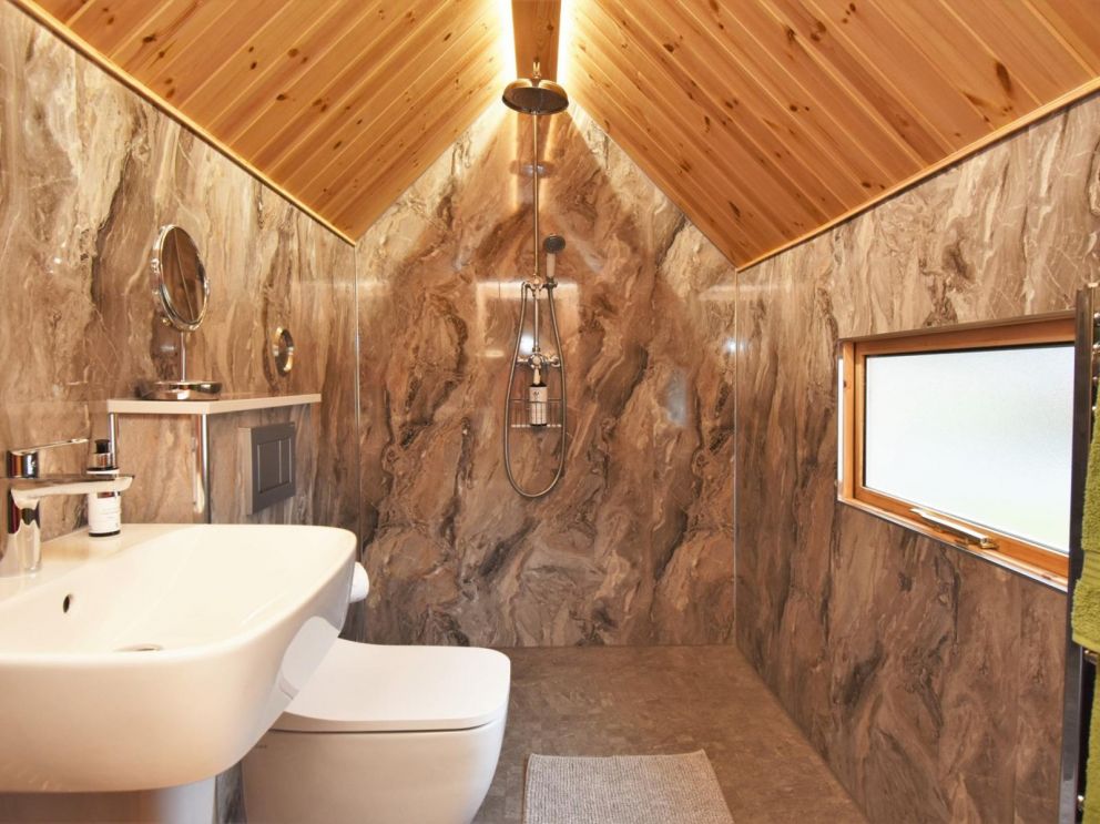 Bowmuir Farm Holidays, Libberton, Carnwath, Lanarkshire - pet friendly, holiday cabins with hot tub, enclosed garden and shared BBQ hut in Scotland