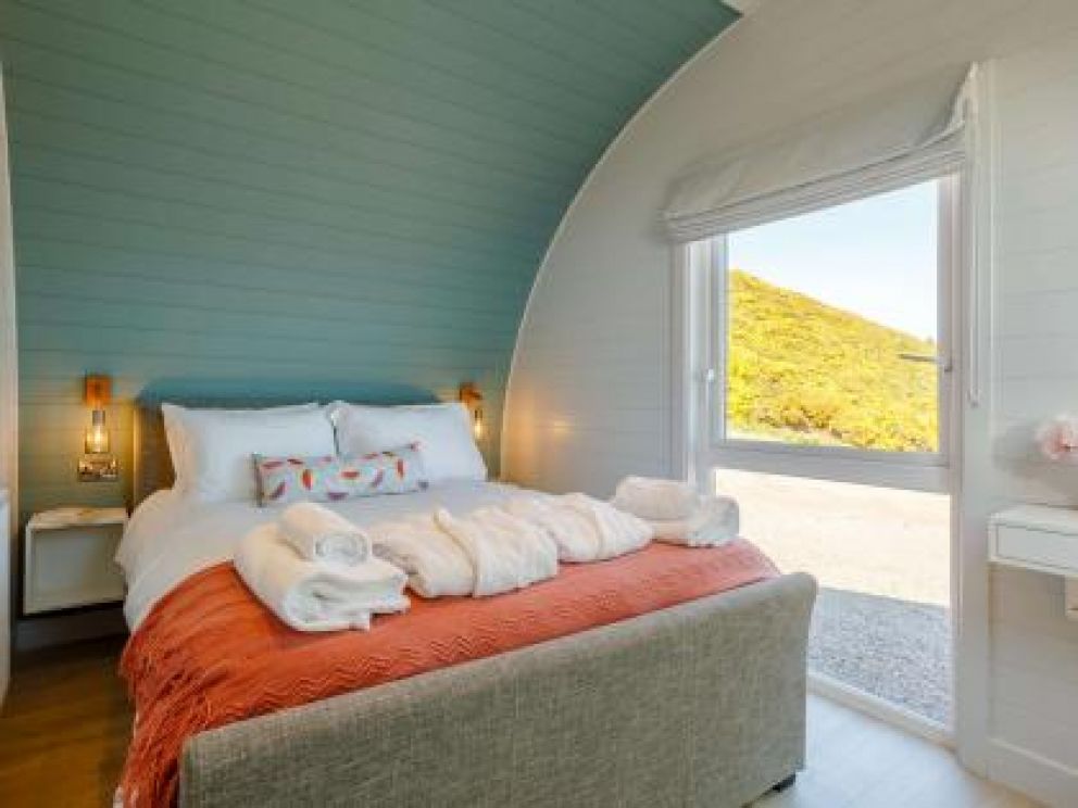 Castlecraig Seaview Cabins in Nigg - pet friendly for rent with hot tub and woodburner