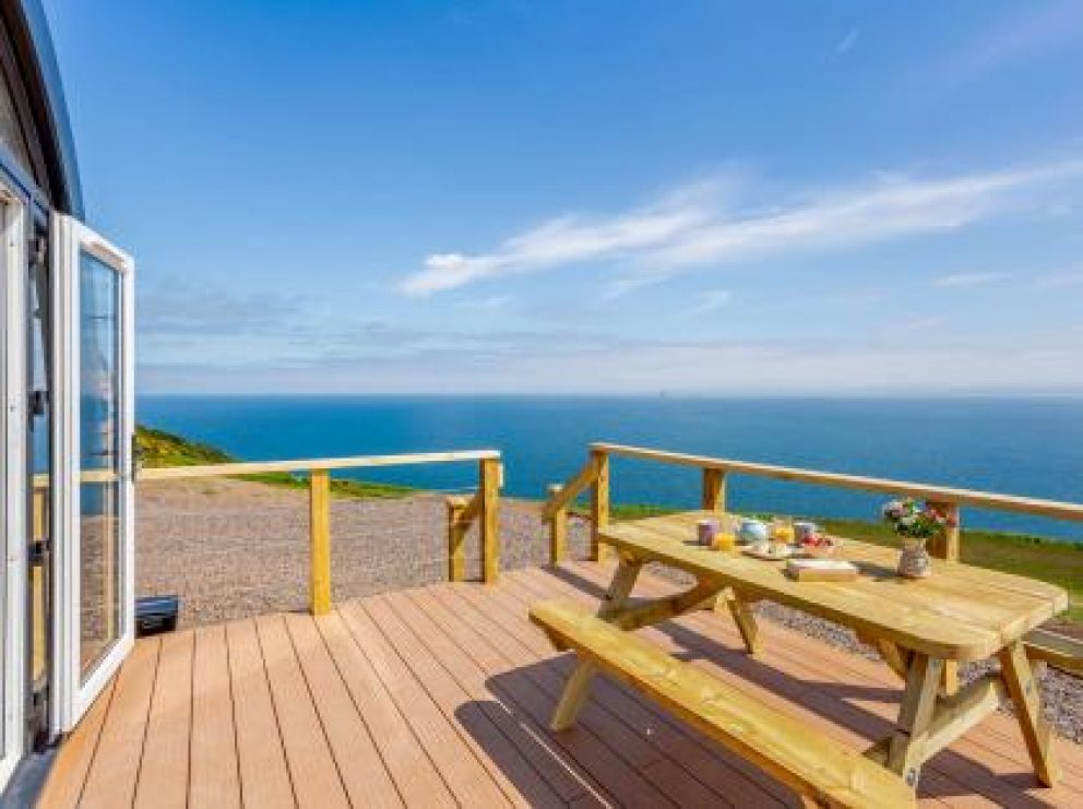 Castlecraig Seaview Cabins in Nigg - pet friendly for rent with hot tub and woodburner