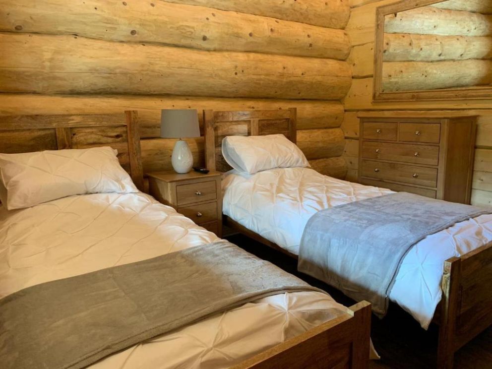Ewes Water Log Cabins, Langholm, Dumfries & Galloway - wheelchair accessible, pet friendly with wood burner and barbeque in Scotland