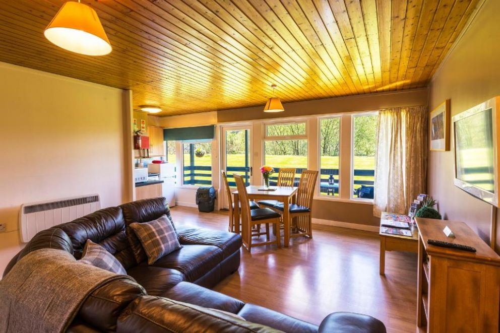 Logierait Pine Lodges, Pitlochry, Perthshire - wheelchair accessible, pet friendly lodges next to the River Tay