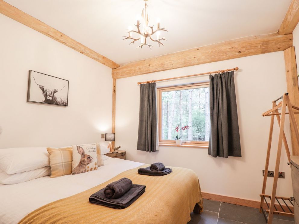 Pine Marten Lodge, Highlands - woodland retreat with hot tub