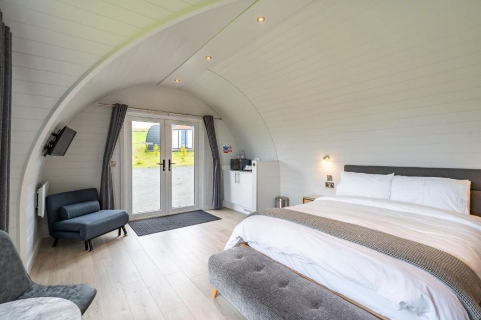 The Vu Snugs, Bathgate, West Lothian - glamping pods looking out over stunning countryside, near Linlithgow loch,  in Scotland