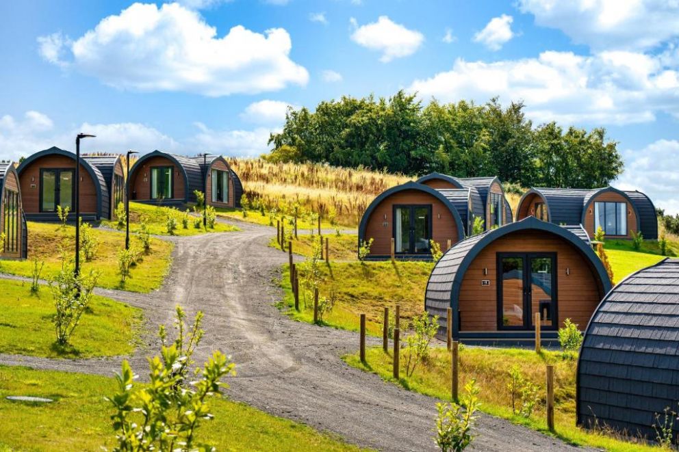 The Vu Snugs, Bathgate, West Lothian - glamping pods looking out over stunning countryside, near Linlithgow loch,  in Scotland