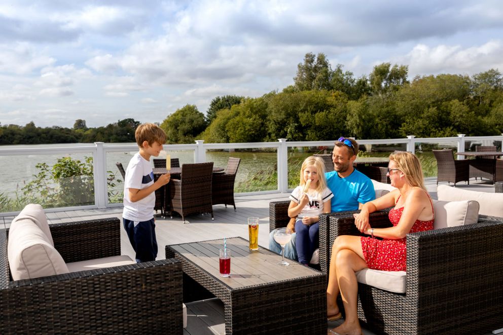 Chichester Lakeside Holiday Park west sussex, family terrace