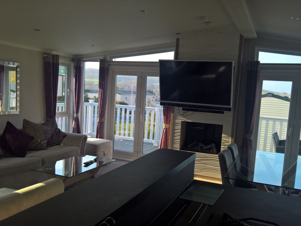 Crosswinds 67 at White Cliff Bay Park, Isle of Wight - for rent with hot tub on holiday park with swimming pools and entertainment