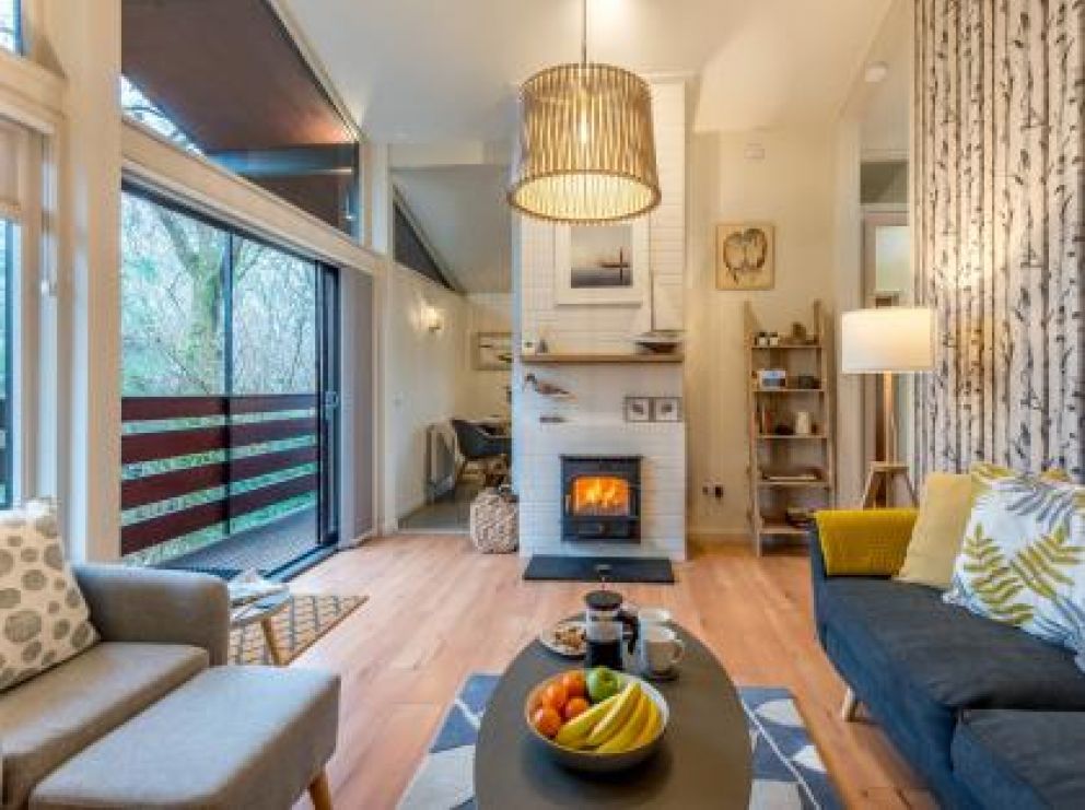 Riverside Lodge in Beaulieu for rent - pet friendly with wood burner in the New Forest