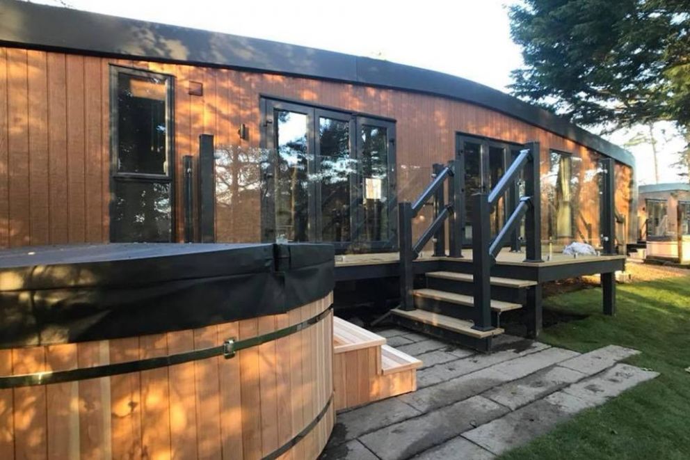 Sandy Balls Holiday Village, hot tub lodges