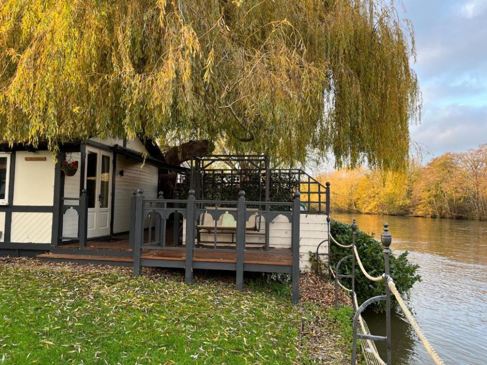 Willow Lodge on the banks of the River Thames in Windsor, Berkshire