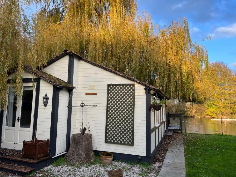 Willow Lodge on the banks of the River Thames in Windsor, Berkshire