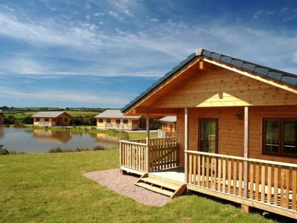 Cabins at Clovelly Lakes - lakeside lodges for rent. Overlooking the lake