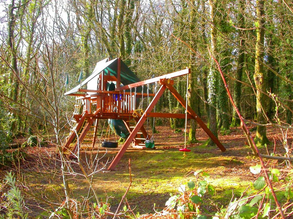 Cutkive Wood Holiday Lodges Cornwall children's play area