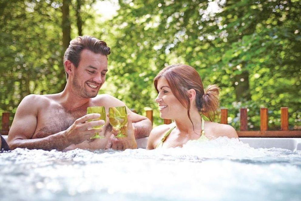Deerpark Forest Cornwall hot tub lodges