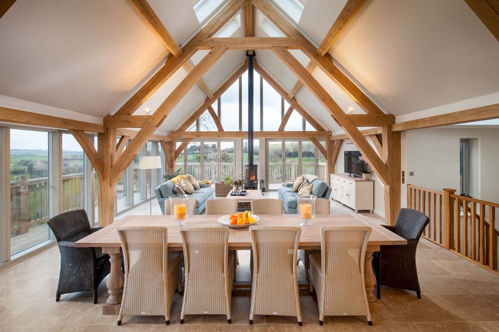 Gitgombe Retreat in Devon. Luxury holiday let sleeping 8 with hot tub. Wheelchair accessible