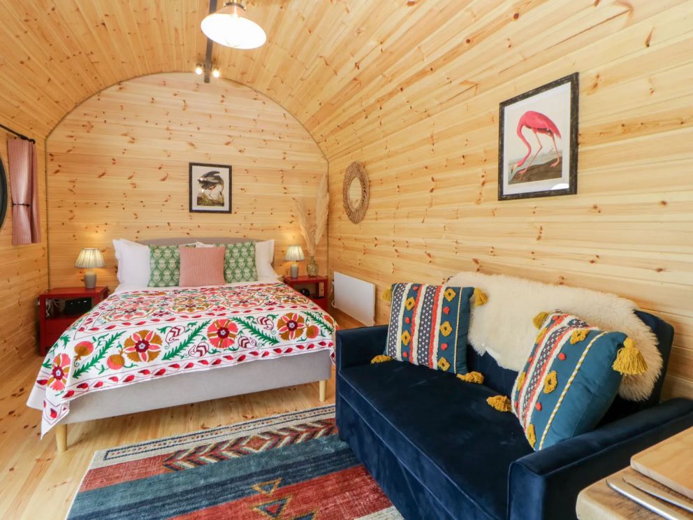 Hidden Hill Glamping Cabins, Holbeton, Plymouth - glamping pods with wood-fired hot tub, close to the beach