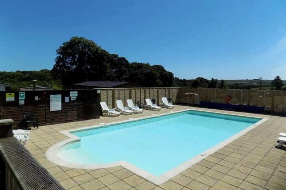 Meadow Lakes Holiday Park Cornwall outdoor pool
