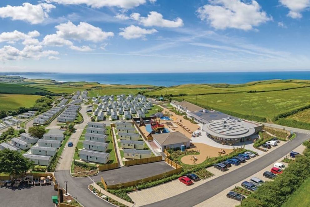 Sandymouth Holiday Resort Cornwall lodges by the sea