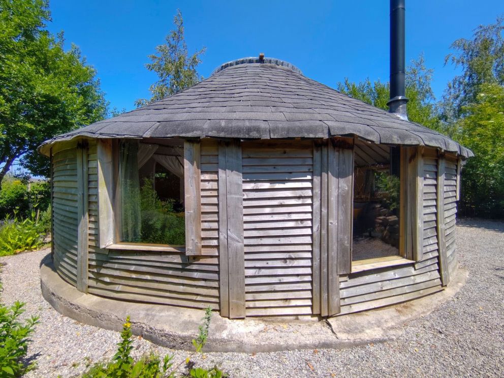 The Roundhouse - Somerset, lodge with wood burning stove for rent